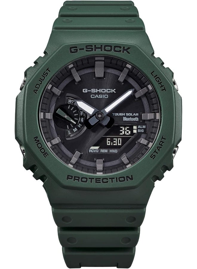 Casio G-Shock Watch - GA-B2100-3ADR Black Dial, Green Band - Image 5
