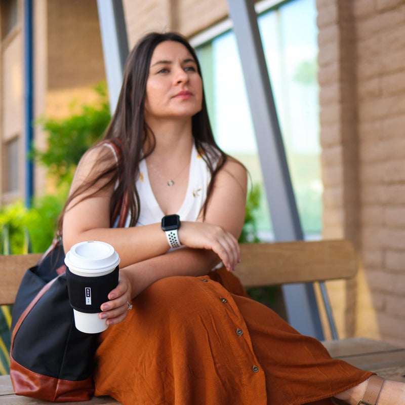 Sok It Hot Sok Coffee & Tea Reusable Insulated Neoprene Cup Sleeve (Black) - Image 5