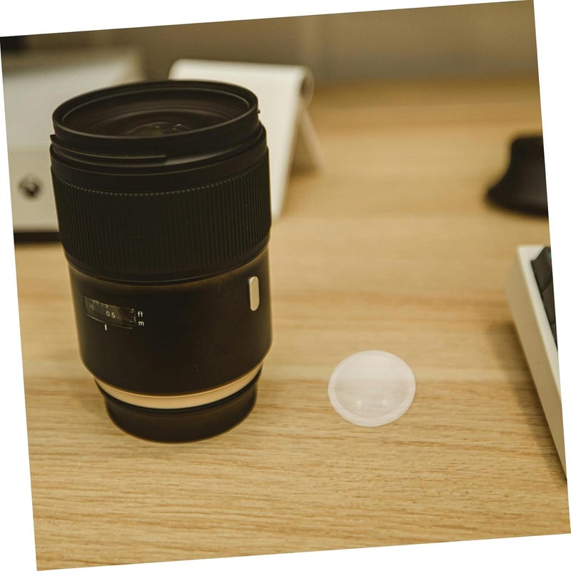 Garneck 5pcs Convex Lens for Focus Optical Glass Magnifier Science Teaching Tools for Projectors Cameras - Image 4