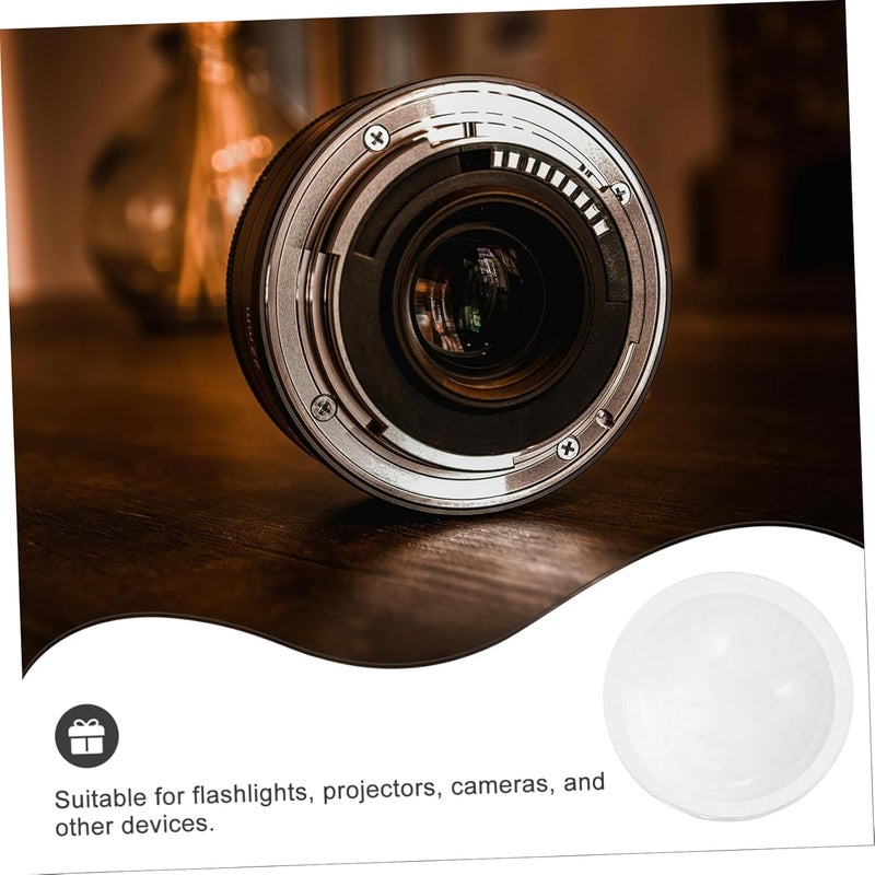 Garneck 5pcs Convex Lens for Focus Optical Glass Magnifier Science Teaching Tools for Projectors Cameras - Image 5