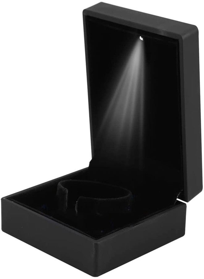 KAKKOII LED Light Bracelet Gift Box Luxury Jewelry Bangle Box Storage Case Organizer Holder Square (Black) - Image 4