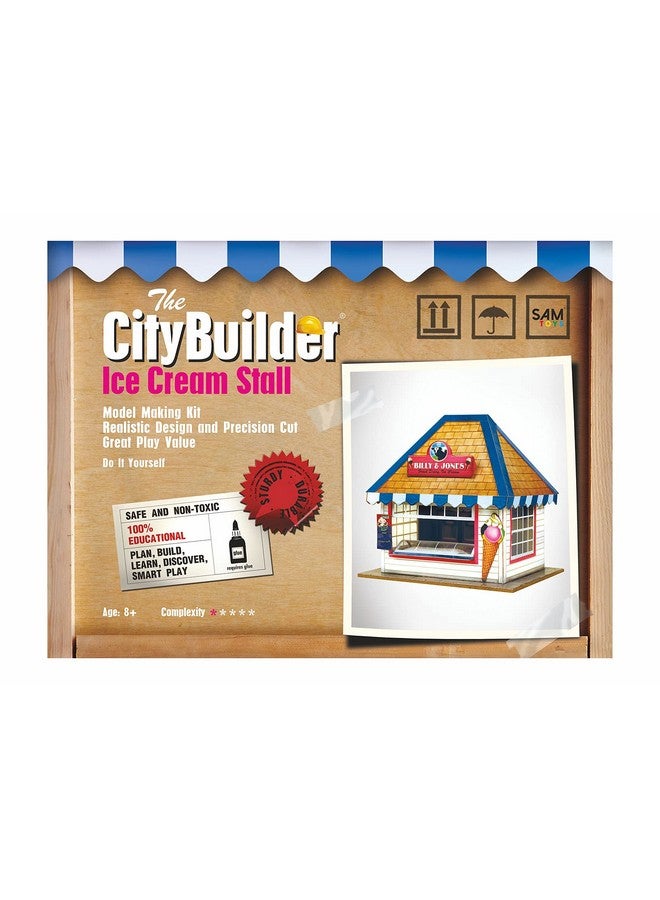 ذا سيتي بيلدر مجموعة صنع نموذج كشك الآيس كريم CityBuilder بمقياس 1:43 (7 مم) O Gauge - Image 1