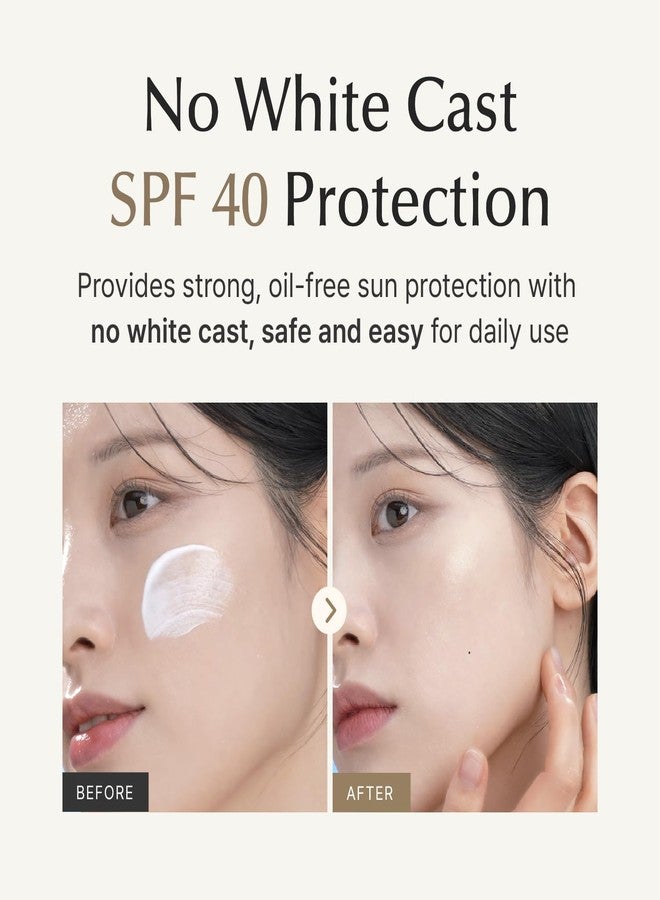 SU:M واقي شمس يومي مرطب ميكرو-أكتيف من SU:M (1.69 أونصة سائلة) - العناية بالبشرة الكورية SPF 40 لحماية من الأشعة فوق البنفسجية، ترطيب، تهدئة البشرة الحساسة، بدون أثر أبيض. مع بيوببتيد 190 ونياسيناميد. - Image 5