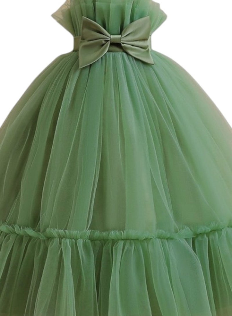 D'Daniela Tulle Bow Party Dress - Image 3