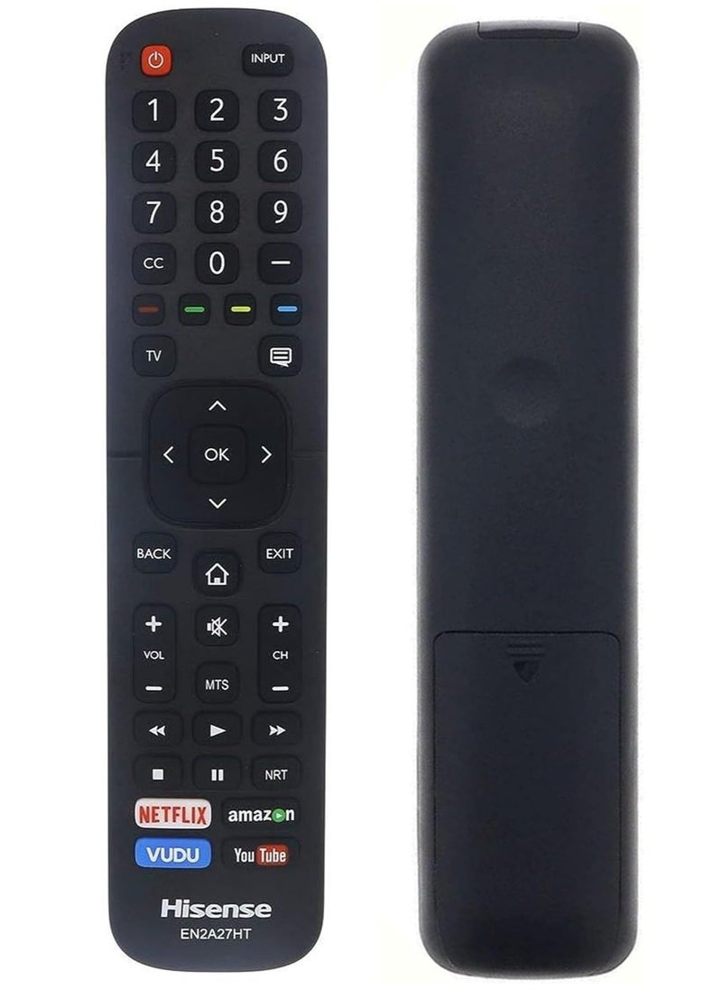 BGM - Universal Remote Control EN2A27HT – Compatible with All Hisense Smart 4K HDR TVs – Works with 40H5D, 43H5D, 43H6D, 50DU6070, 50H5D, 50H6D, 55DU6070, 55H6D, 60DU6070, 65H6D Models – Easy Setup & Full Functionality - Image 1
