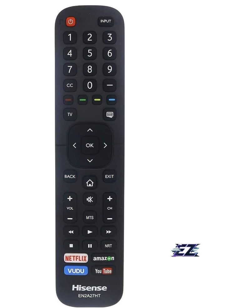 BGM - Universal Remote Control EN2A27HT – Compatible with All Hisense Smart 4K HDR TVs – Works with 40H5D, 43H5D, 43H6D, 50DU6070, 50H5D, 50H6D, 55DU6070, 55H6D, 60DU6070, 65H6D Models – Easy Setup & Full Functionality - Image 1