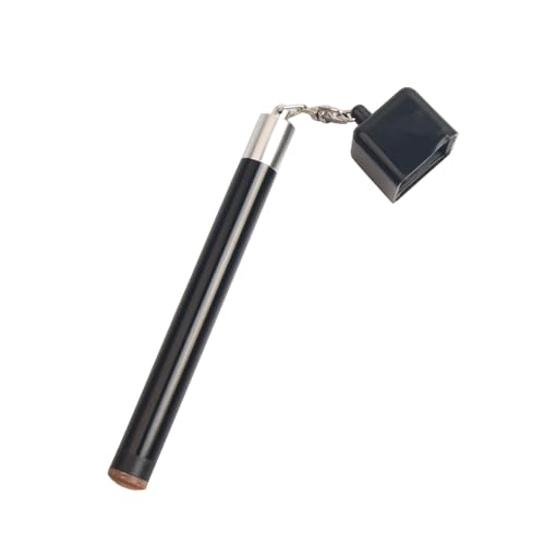 LAKE OF FIRE Square Pool Cue Chalk Holder – 2-in-1 Billiard Accessory with Pool Chalk Holder & Cue Tip Tool(Black) - Image 1