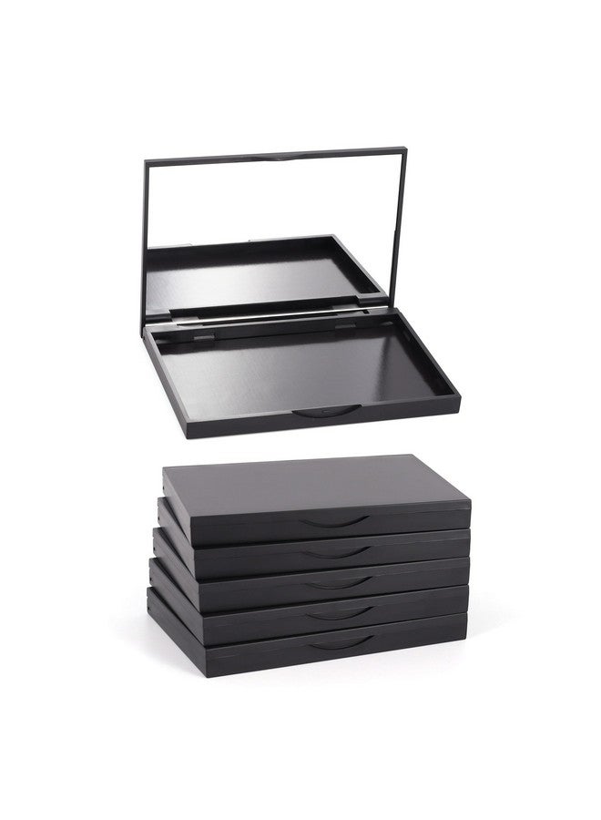 Snowso 5 Pack Magnetic Makeup Palette With Mirror, Empty Cosmetics Dispensing Storage Box For Eyeshadow Lip Color Blush Powder Highlighter Contour(Small Palette - 4.92" X 3.38”) - Image 1