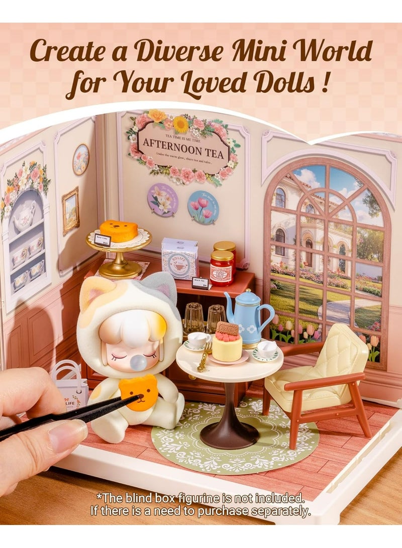 ROBOTIME 3D PUZZLE Rolife Honey Tea Lounge DIY Miniature House DWS02B - Image 5