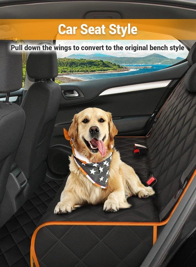Victoper Dog Car Seat Cover, Heavy Durable Dog Seat Cover for Back Seat, 100% Waterproof Scratch Proof Nonslip Dog Hammock for Car with Side Flap, Pet Back Seat Covers Large 60" W x 64" L - Image 4