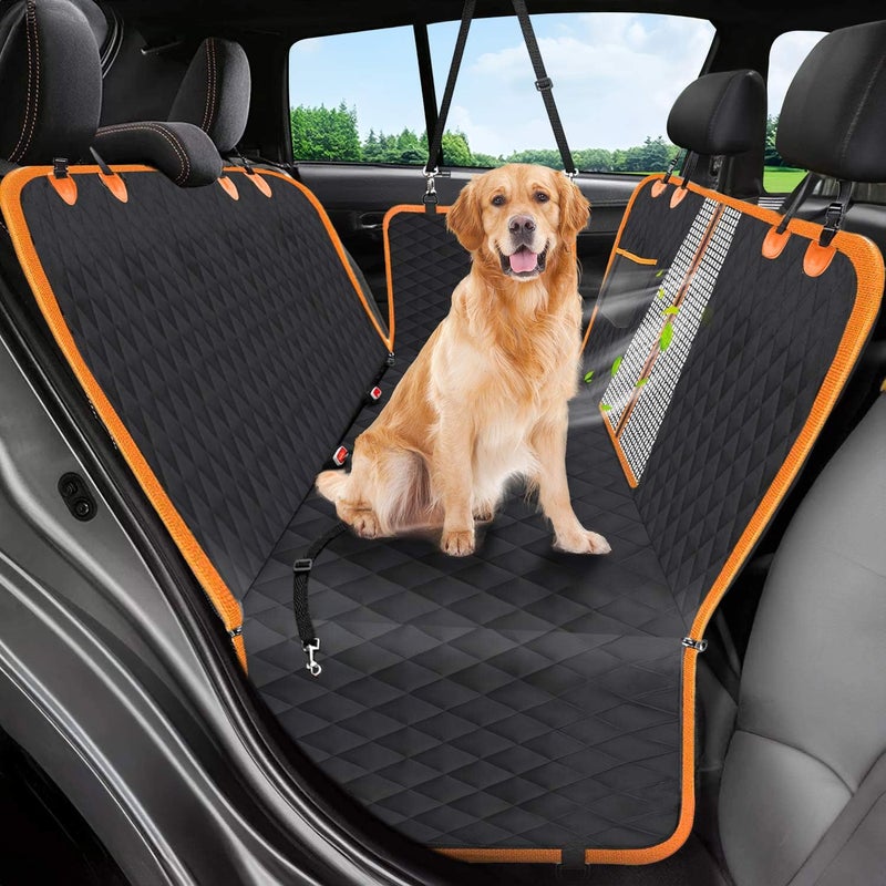 Victoper Dog Car Seat Cover, Heavy Durable Dog Seat Cover for Back Seat, 100% Waterproof Scratch Proof Nonslip Dog Hammock for Car with Side Flap, Pet Back Seat Covers Large 60" W x 64" L - Image 1