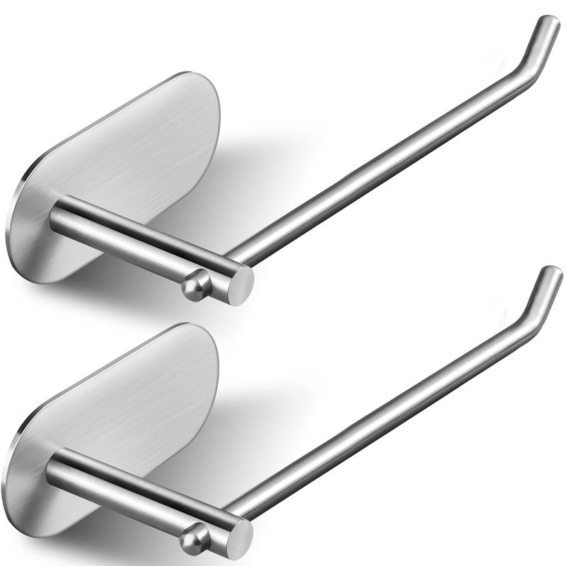 SUNTECH Line Series T1 Towel Rings 2 Packs Hand Towel Holder Self Adhesive Stick on Wall Small Towel Rack Bar Toilet Paper Holder for Kitchen or Bathroom Compatible Design