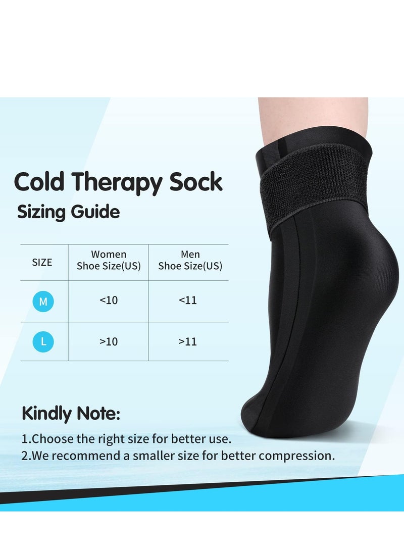 Bukela Reusable Gel Cold Therapy Sock for Hot & Cold Therapy, Ankle Foot Ice Pack Wrap for Injuries, Instant Pain Relief for Achilles Tendonitis, Plantar Fasciitis, Foot Heel -1pcs  - Image 5