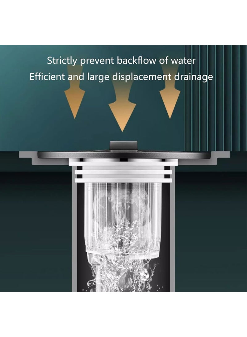 SOLARAE فلتر تصريف 2 حزمة، سلة فلتر قابلة للإزالة، خالية من الروائح، سدادة حوض الحمام العالمية، مناسبة للمنزل، الفنادق، دورات المياه العامة (رمادي، فضي لامع) - Image 3