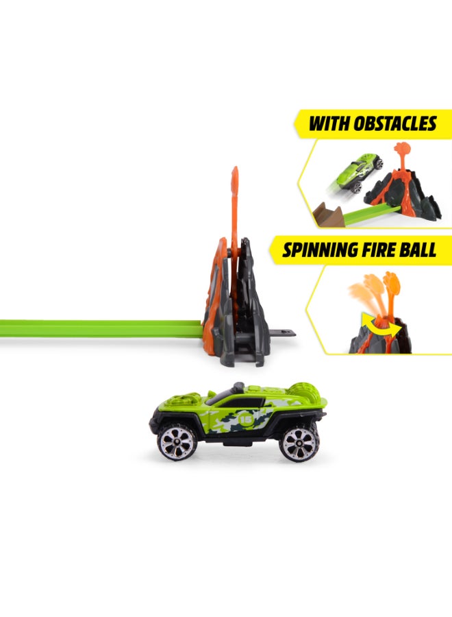 Dickie Item 203333001-Dickie Toys - Volcano Launcher Track Set (115 cm) - Volcano Toy with Catapult, Flexible Rails & Obstacles Including Toy Car, for Children from 3 Years - Image 2