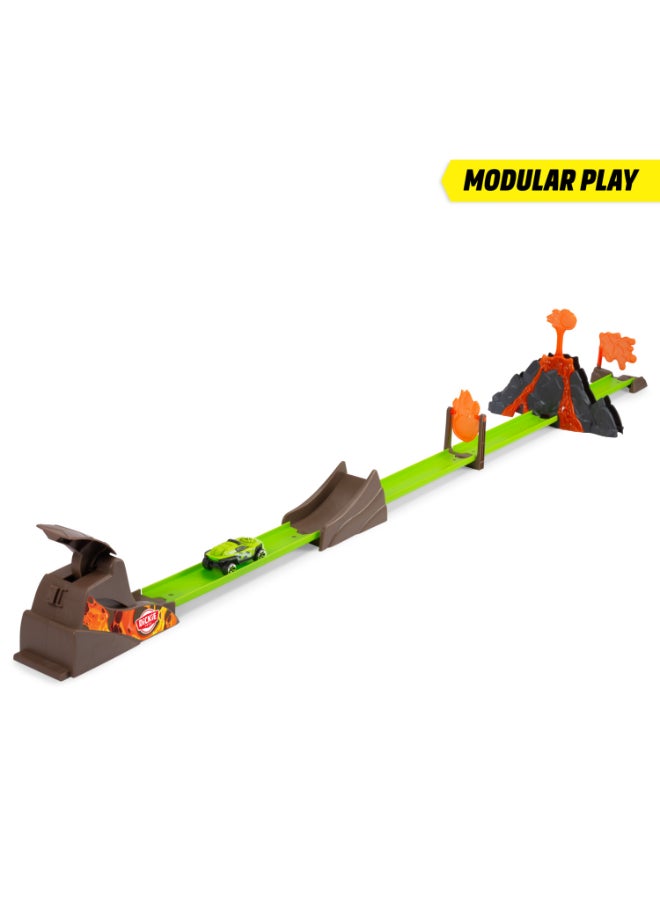 Dickie Item 203333001-Dickie Toys - Volcano Launcher Track Set (115 cm) - Volcano Toy with Catapult, Flexible Rails & Obstacles Including Toy Car, for Children from 3 Years - Image 5