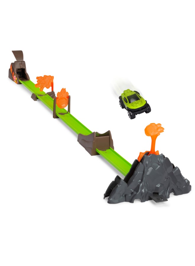 Dickie Item 203333001-Dickie Toys - Volcano Launcher Track Set (115 cm) - Volcano Toy with Catapult, Flexible Rails & Obstacles Including Toy Car, for Children from 3 Years - Image 4