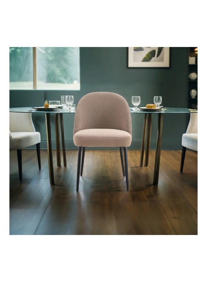 Micasa Elegant and Modern Design Armless Dining Chair Mocha Brown 53.5 x 62 x 62 cm RDC23033 - Image 2