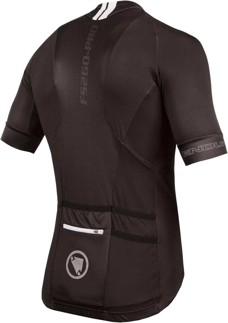 Endura FS260-Pro Men's Short Sleeve Cycling Jersey - Black - Image 2