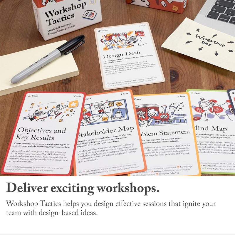 Pip Decks Pip Decks Workshop Tactics Card Deck  Business Tool to Improve Your Influence  Confidence and Persuasion in Workshops  Meetings  Presentations and More  54 Cards in a Case  - Image 4