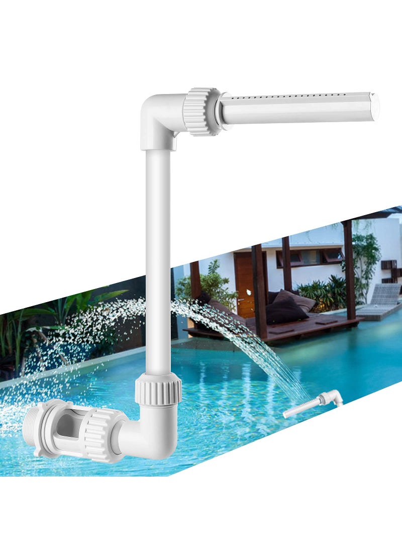 briidea Pool Fountain Waterfall Spray Briidea Adjustable Water Fun Sprinklers Cool Pool Accessories Decor Fits Most 15 In Ground  above Ground Return Jets 