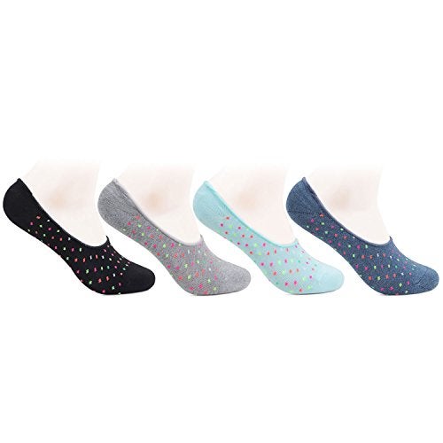 Bonjour Women's No Show Cotton Socks (Pack Of 4) - Image 2