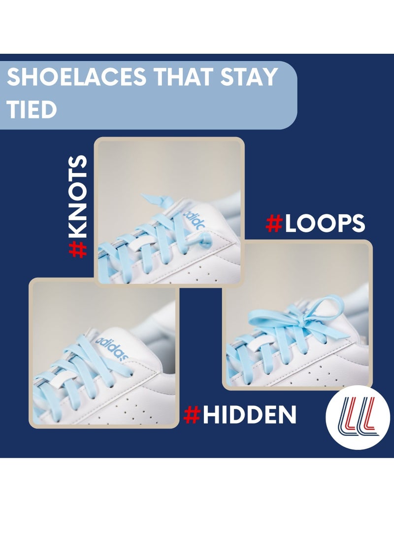 Gorilla E-Tribe Gorilla - Flat and Thin Elastic Shoelaces for Adults and Children - Save Time, Goodbye Knots, Hello Comfort - Ultra-Resistant Self-Locking - 110 cm x 4.5 mm - Image 5