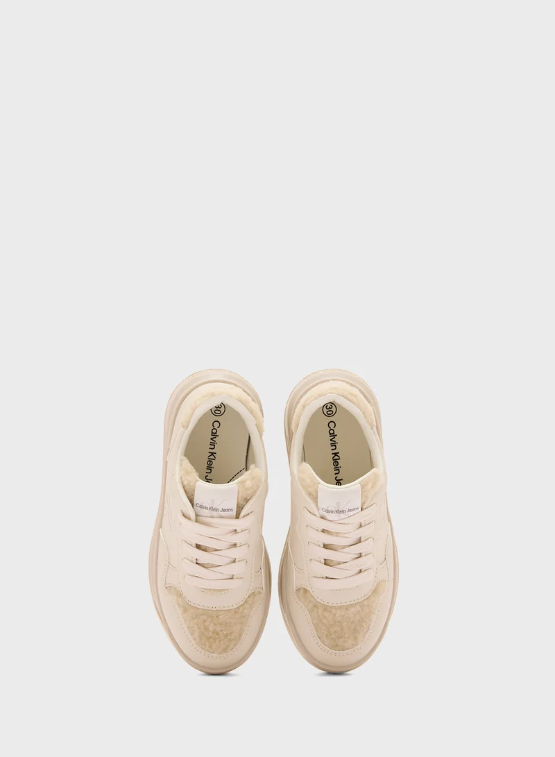 كالفن كلاين جينز Youth Low Top Lace Up Sneakers