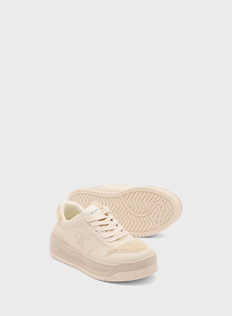كالفن كلاين جينز Youth Low Top Lace Up Sneakers