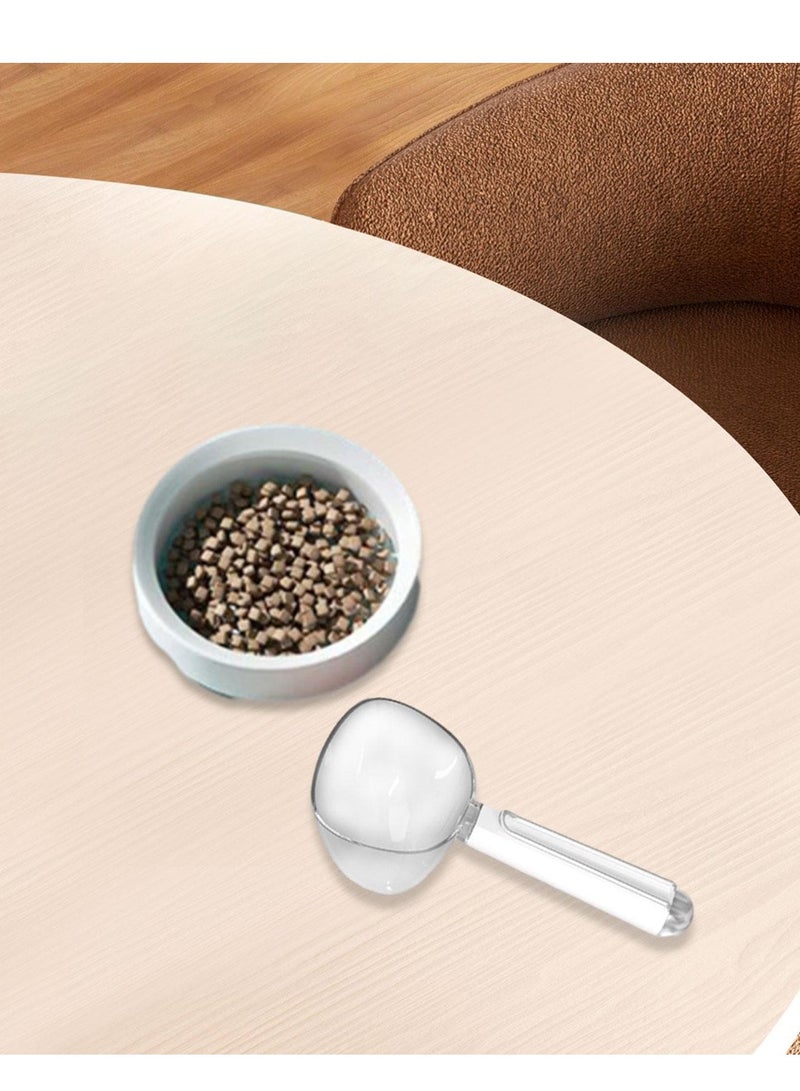 Pet Food Portion Scoop with Resealable Clip Accurate Measurement for Dogs & Cats - Image 4