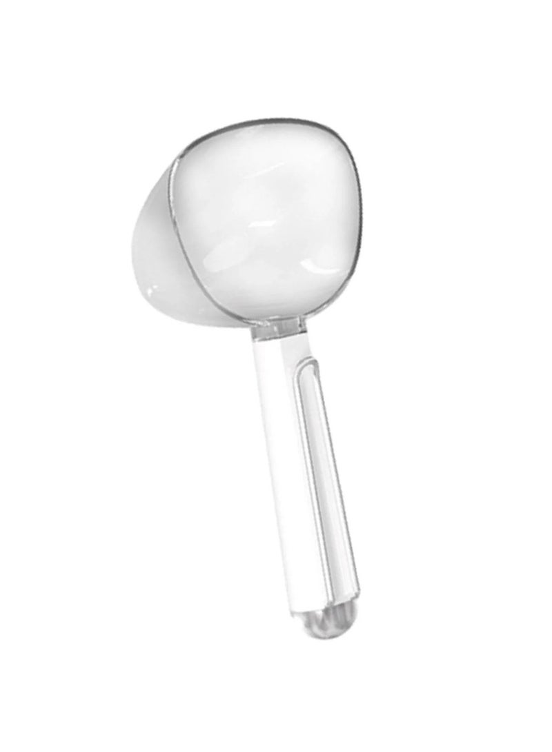 Pet Food Portion Scoop with Resealable Clip Accurate Measurement for Dogs & Cats - Image 1