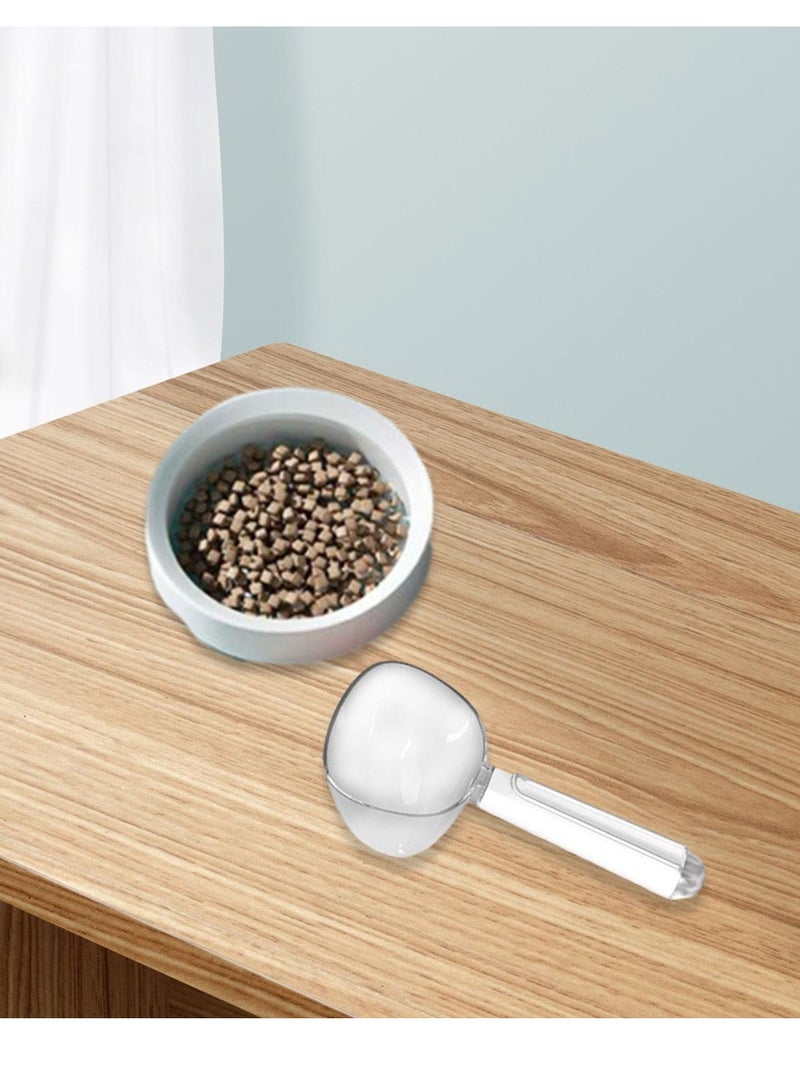 Pet Food Portion Scoop with Resealable Clip Accurate Measurement for Dogs & Cats - Image 5