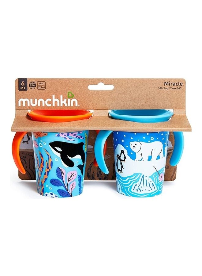 Munchkin 2 Piece Miracle 360° Wildlove Trainer Cup 6oz - Image 2