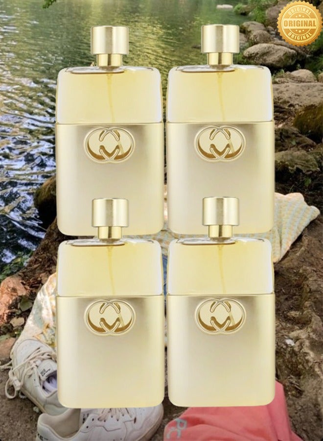 Love 4 Pieces Sweet Franceso Love Edition Gold Perfume 90ml EDP - Image 1
