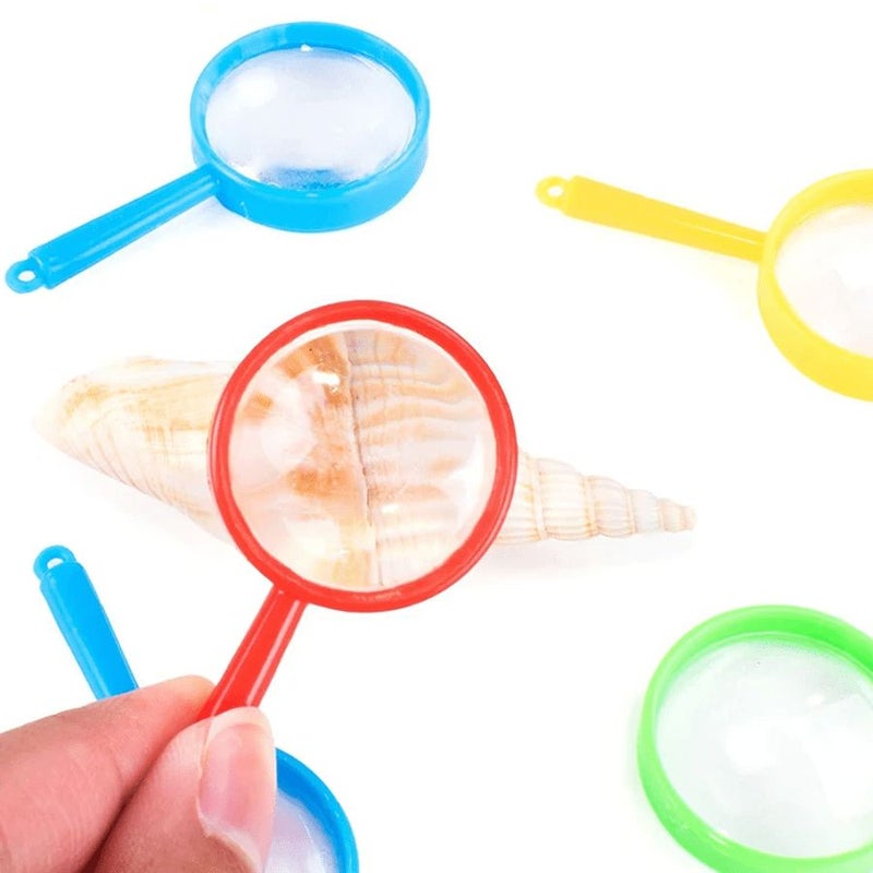 48 Pieces Mini Plastic Magnifying Glass For Reading Office Study Outdoor Observation - Image 5