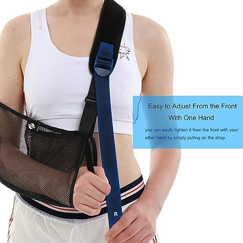 TODDOBRA Mesh Arm Shoulder Sling - Medical Immobilizer for Shower Adjustable Torn Rotator Cuff Injury Right Left Men Women Elbow, Wrist (updated version 2) - Image 5