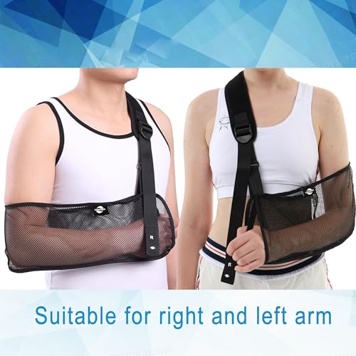 TODDOBRA Mesh Arm Shoulder Sling - Medical Immobilizer for Shower Adjustable Torn Rotator Cuff Injury Right Left Men Women Elbow, Wrist (updated version 2) - Image 3