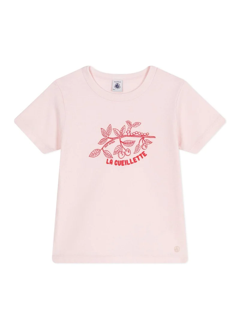 بيتي باتو Children's printed short-sleeved cotton T-shirt