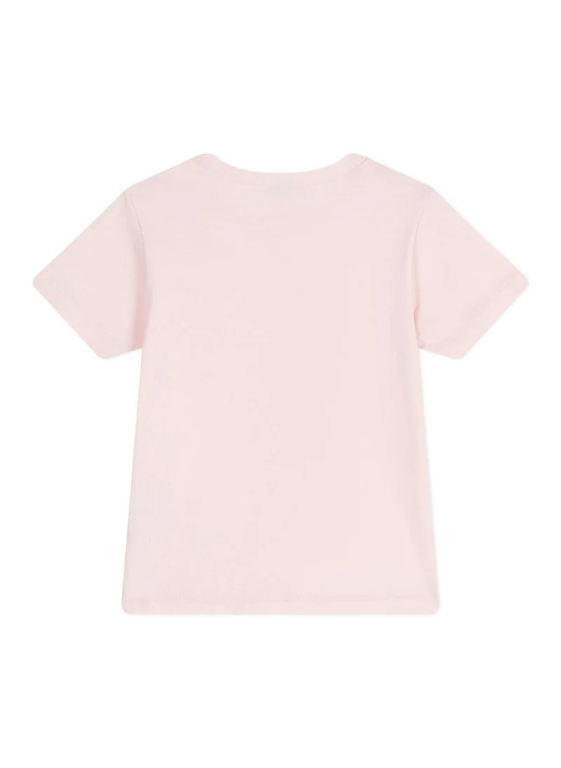 بيتي باتو Children's printed short-sleeved cotton T-shirt