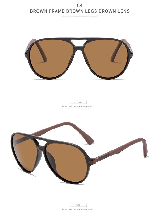 Sharpdo Men's TR Polarized Sunglasses Anti-Glare UV400 for Outdoor Driving Traveling Hunting with Case 54mm - Image 2