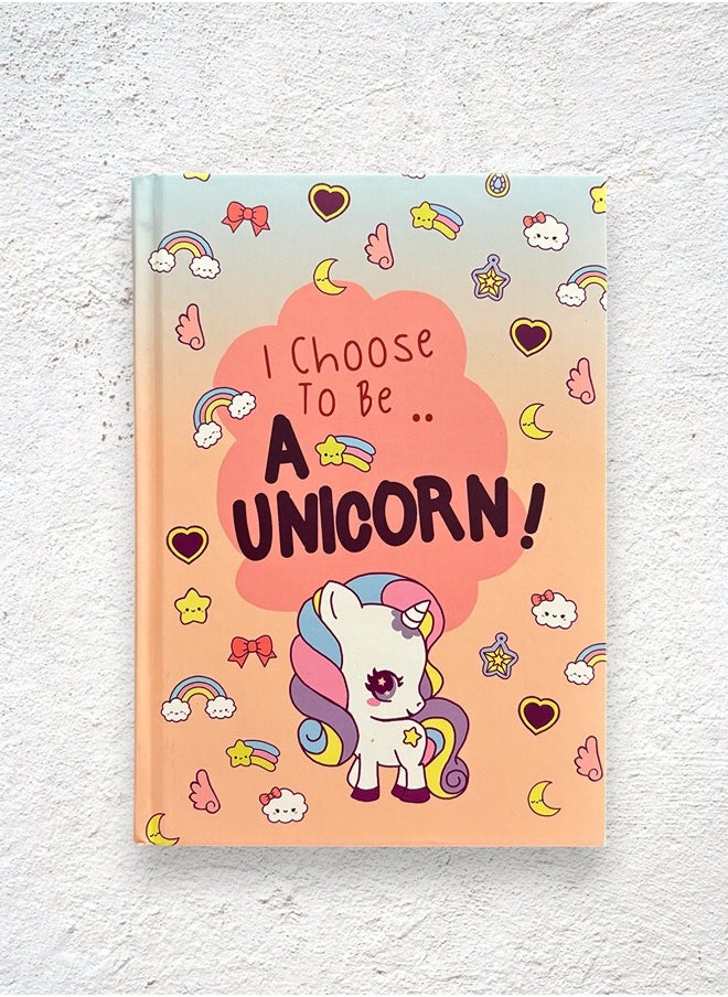 Noota - NOOTA UNICORN A5 HARDCOVER NOTEBOOK 100 LINED PAGES - Image 1
