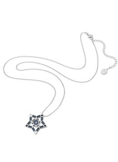 Chomel Women's Stella Mixed Cut Star Pendant Rhodium Plated