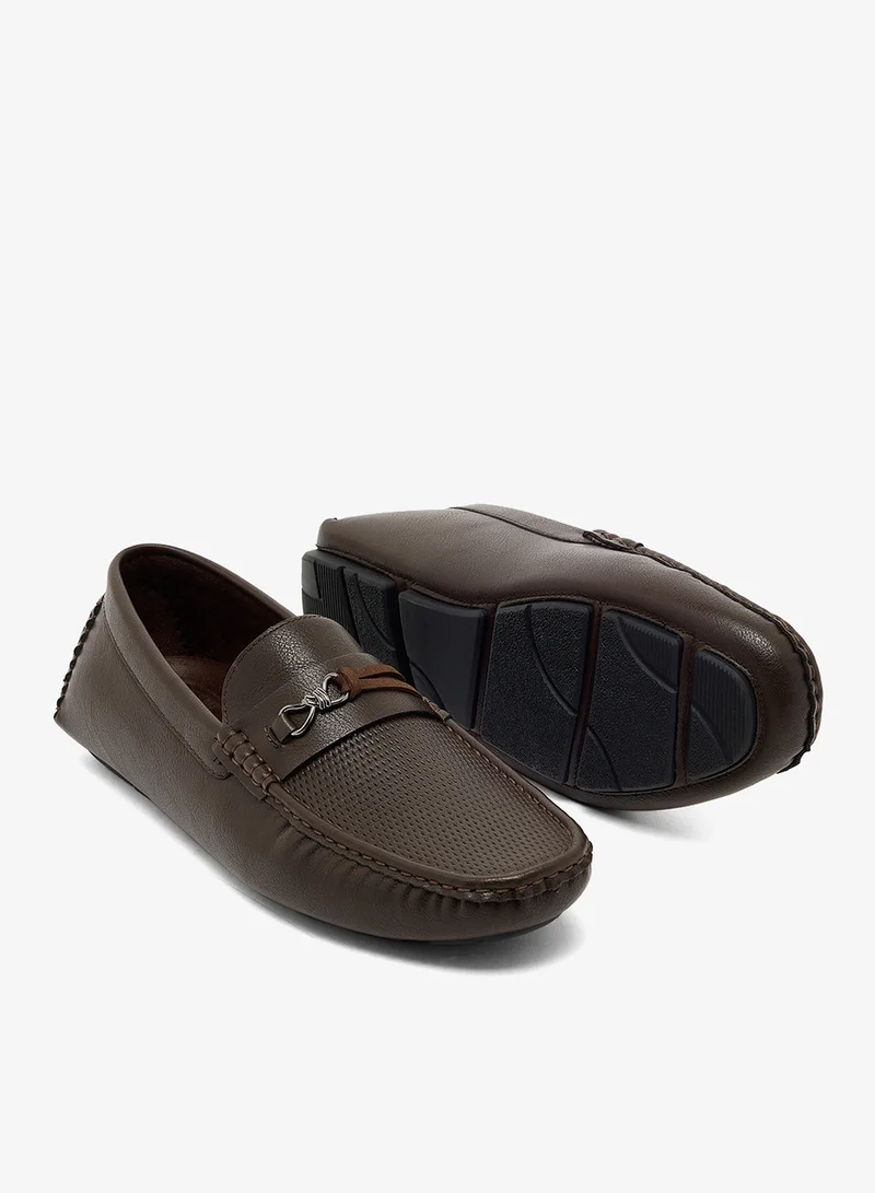Robert Wood  Perforated Horsebit Driving Loafers for Men | Best Price UAE