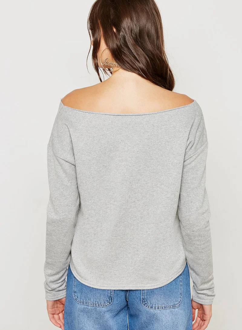 Missguided 2 pack Long Sleeve Bardot Sweaters
