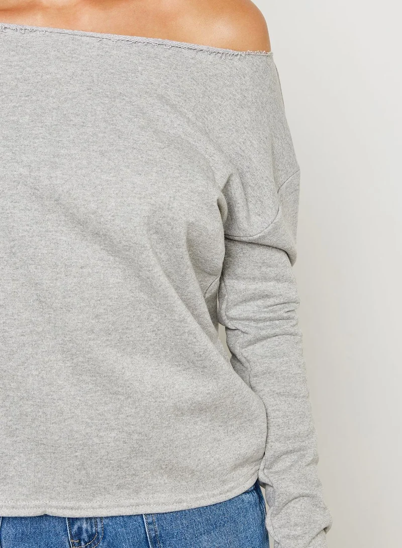 Missguided 2 pack Long Sleeve Bardot Sweaters