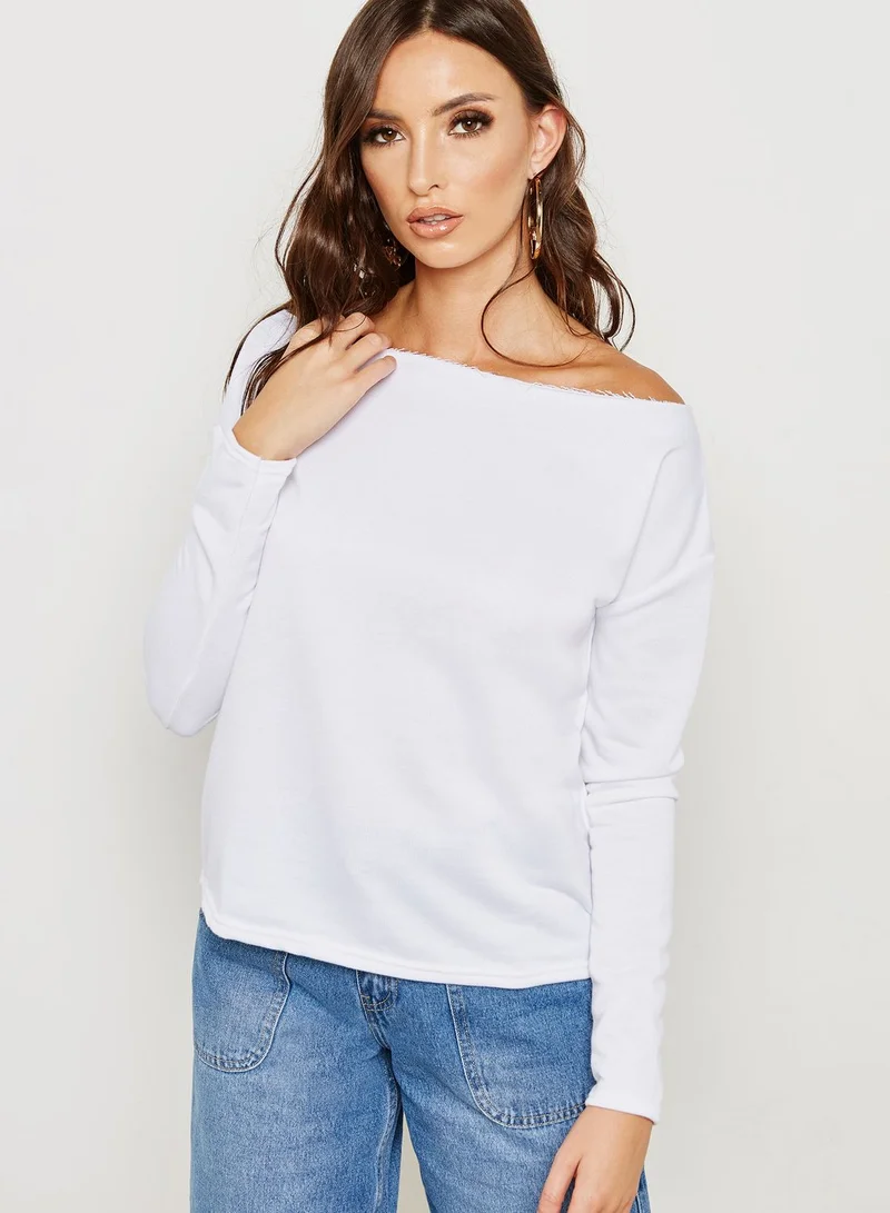 Missguided 2 pack Long Sleeve Bardot Sweaters