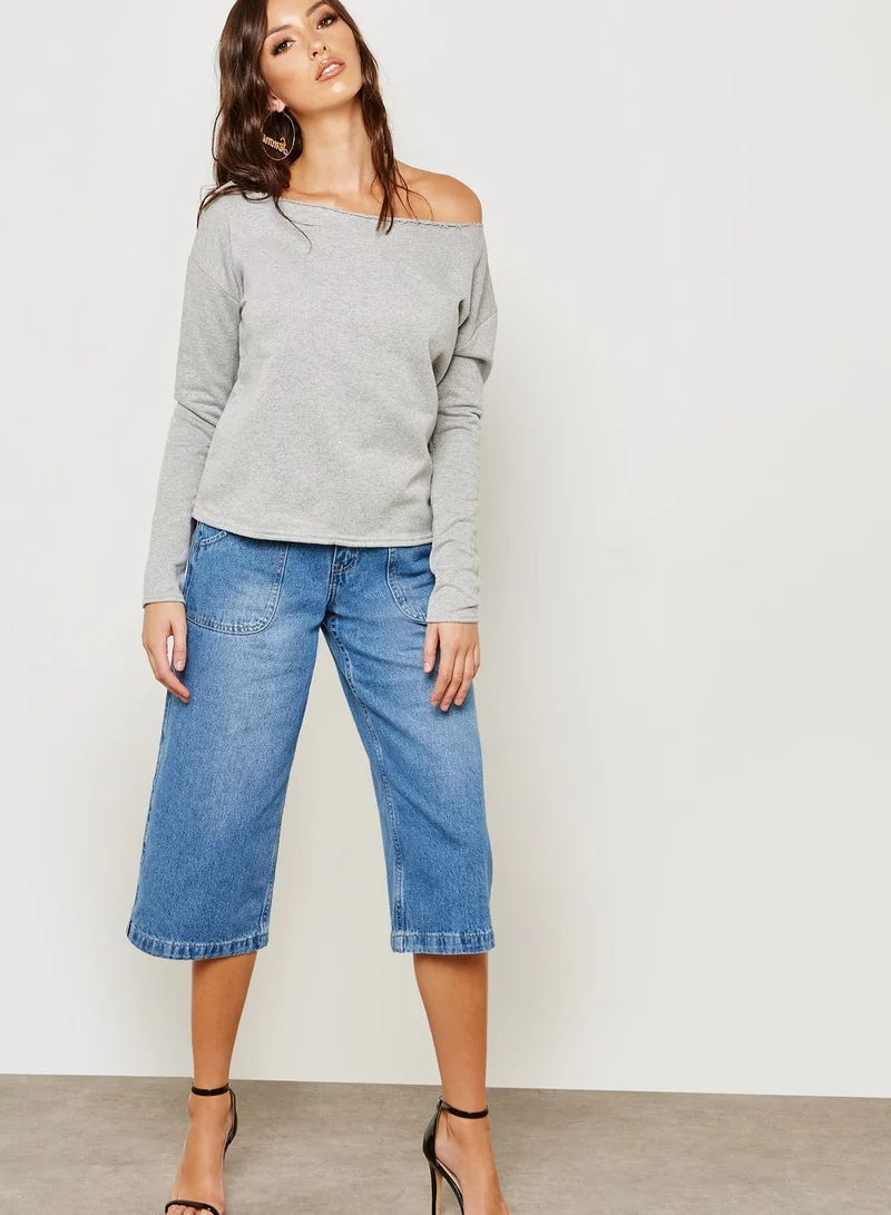 Missguided 2 pack Long Sleeve Bardot Sweaters