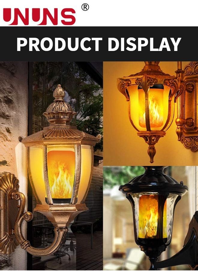 UNUNS 2-Piece LED Flame Light Bulb,3 Modes Flickering Light,E27 Base Flame Bulb For Party,Indoor And Outdoor Home Decor  - Image 5