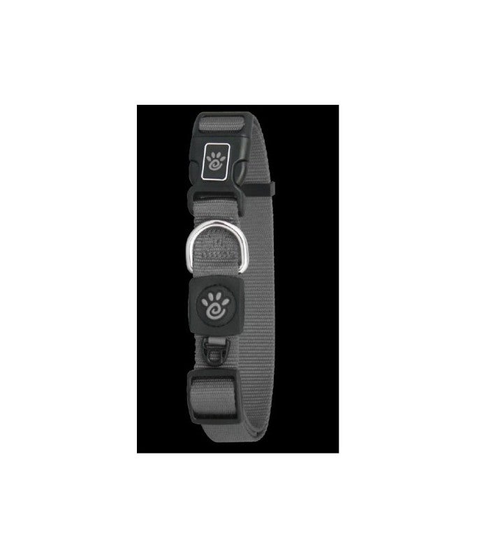 Doco Signature Nylon Collar -DCSN002 Color - Grey- XS -3/8x8-12