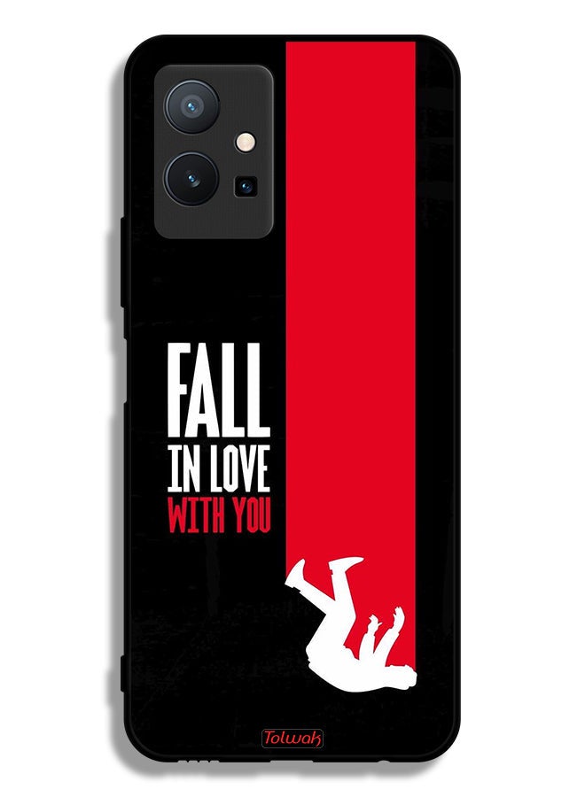 Tolwak Vivo Y75 5G Protective Case Cover Fall In Love With You - Image 2